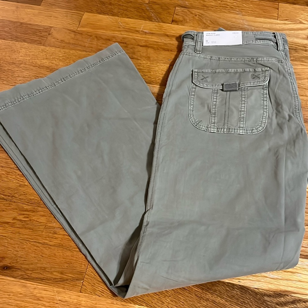 NWT low rise baggy flare pants